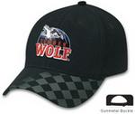 Chequered Peak Cap , Race Pattern Caps, Car Promotion Gear