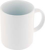 White Ceramic Mug, Cups and Mugs