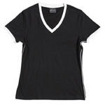 Ladies' Spandex V-Neck T-Shirt , Clothing