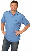 Men's Waffle Contrast Polo , Clothing
