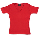 Ladies' Ribbed T-Shirt , Clothing