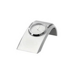 Curved Metal Desk Clock , Executive and Office Gifts