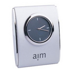 Quartz Clock with Silver Finish , Executive and Office Gifts