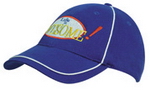 Cotton Cap with Piping , Baseball Caps, Headwear